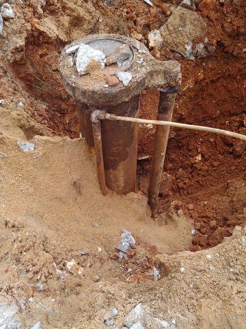 Exposed Abandoned Well
